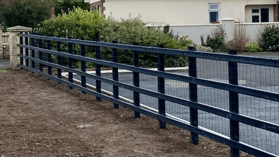 Plastic fencing, House Post Rail Next Generation Plastics NGP