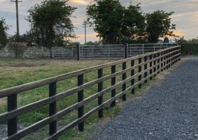 Plastic Fence Post and Rail