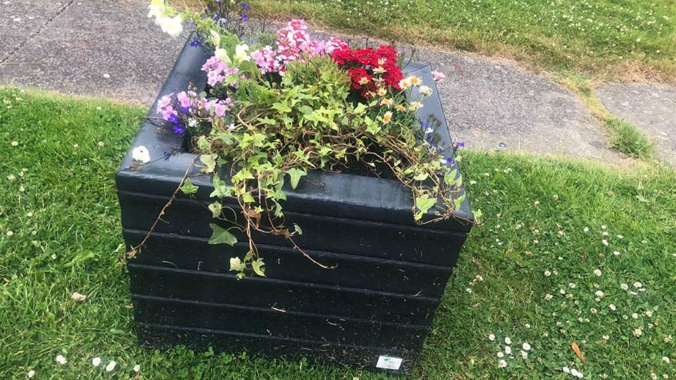 Planter Square Plastic NGP Next Generation Plastics Planter Square Plastic NGP Next Generation Plastics