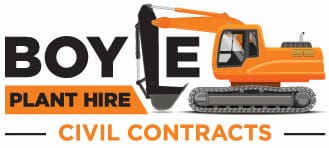 Boyle Plant hire logo Boyle Plant Hire garden fencing and precast stockist next generation plastices recyclable plastic fencing