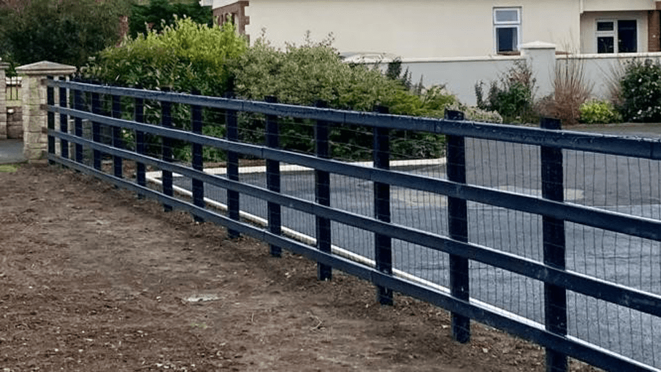 Plastic fencing, House Post Rail Next Generation Plastics NGP