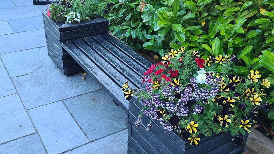 Plastic Planter Bench Featured