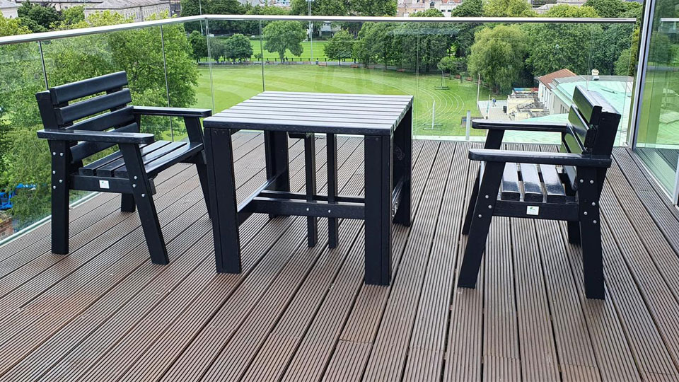 Table and Benches Balcony NGP Next Generation Plastics