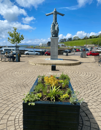 Large platers Bantry tidy towns made from recycled plastic in Ireland NGP