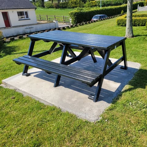 A frame Picnic bench Next Generation Plastics NGP