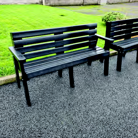 Park bench with armrests Next Generation Plastics NGP