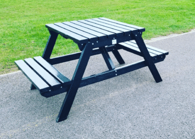 Small A Frame bench made from recycled plastic Next Generation Plastics outdoor benches and furniture