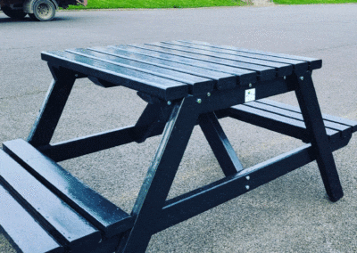 Small A Frame picnic table and bench Next Generation Plastics outdoor benches and furniture