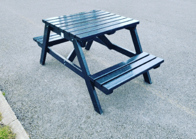 Small A Frame picnic table and chairs Next Generation Plastics outdoor benches and furniture