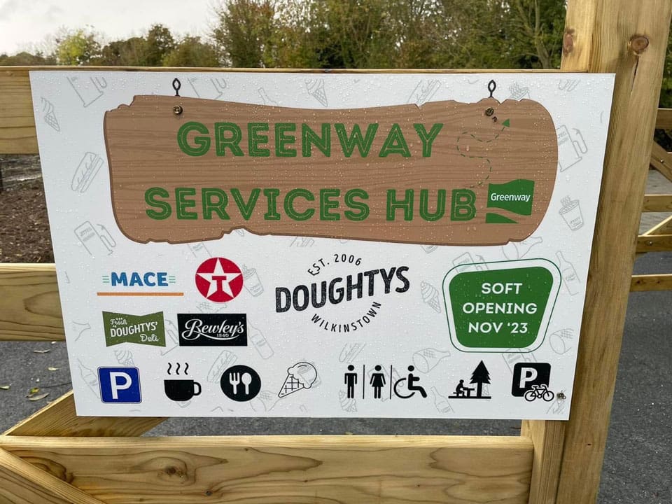 Greenway Services Hub signage NGP Next Generation Plastics